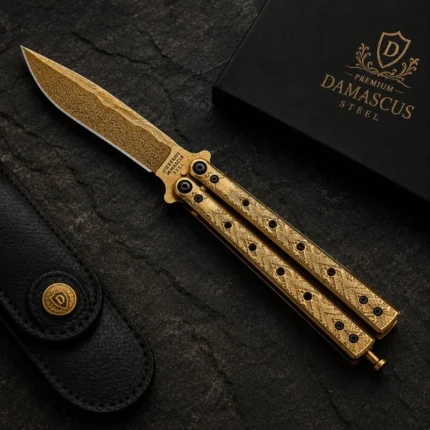 Gold Butterfly Knife