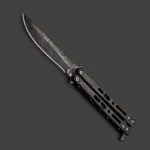 phantom black butterfly knife